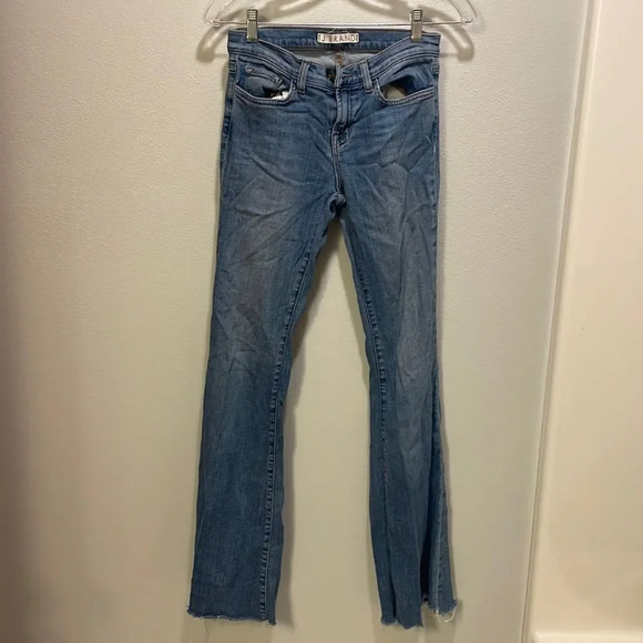 J Brand Bell Bottoms Woman’s jeans. The style is Icicle - Picture 1 of 13